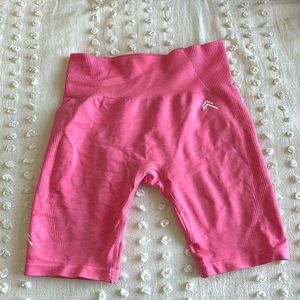 Light pink spandex biker shorts. Oner active